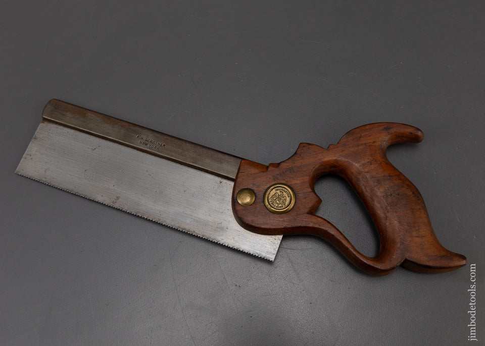 Rare A.W. GERSTNER 8 Inch Dovetail Saw - 109204