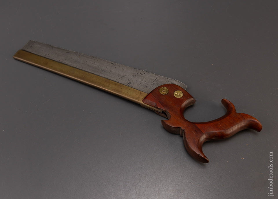 Very Rare JAMES TURNER PHILADA MADE FOR BOWLBY & BRENNER Brass Back Saw - 109246