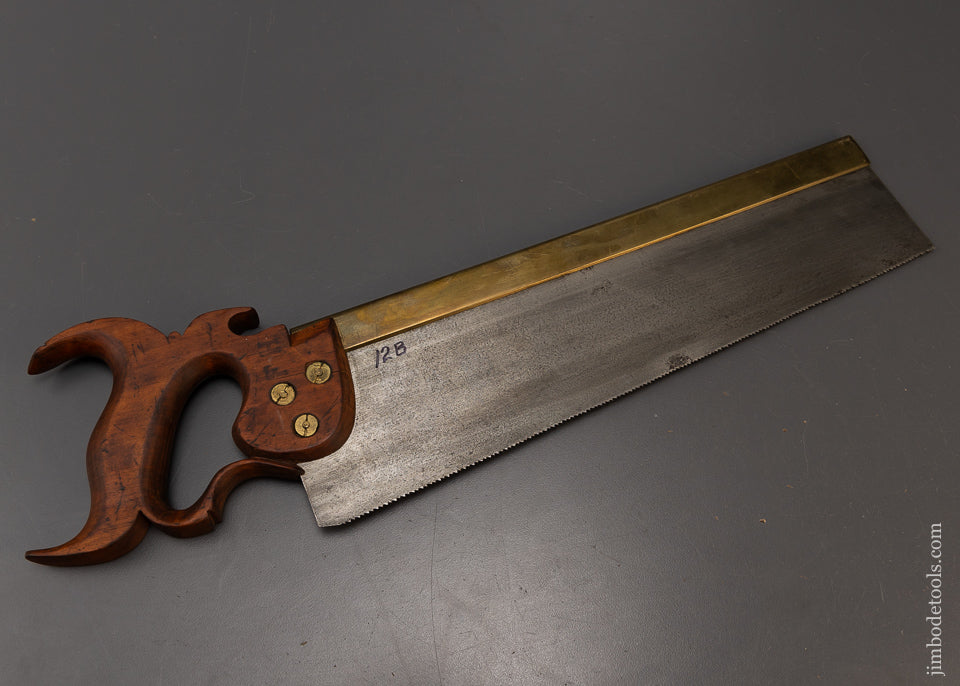 Rare & Fine J.H. BRINGHURST PHILADA Brass Back Saw Ca. 1842-65 - 109251