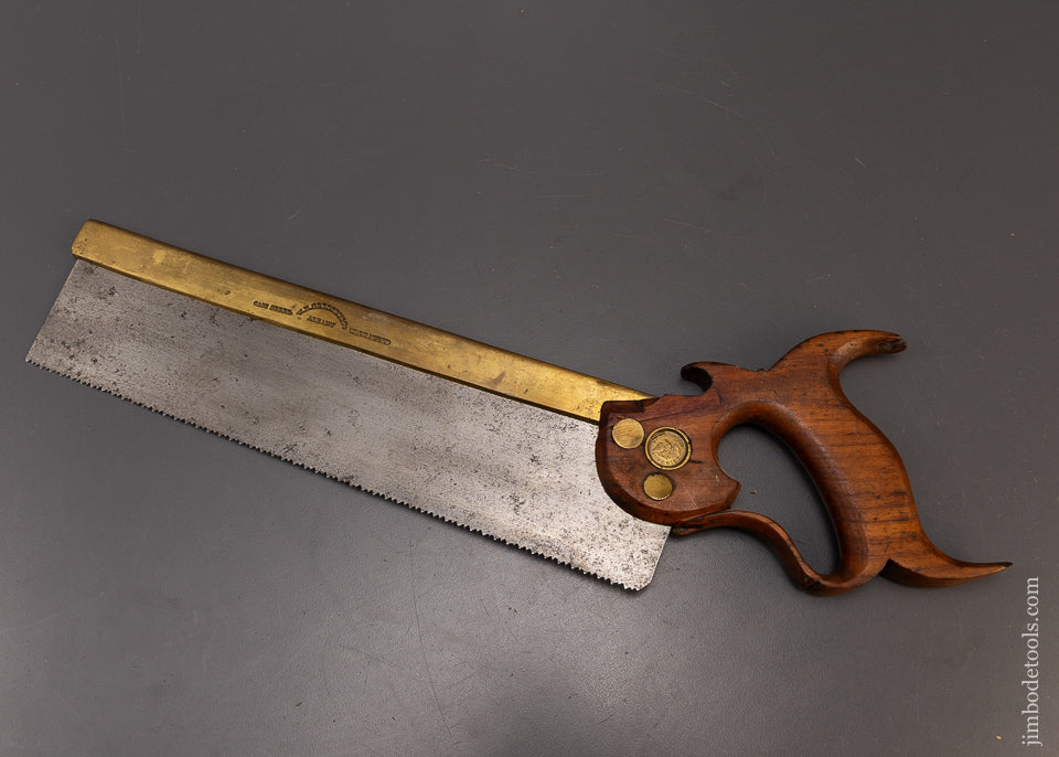 Ca. 1850-58 W.B. GREGORY & CO. ALBANY (NY) Back Saw - 109262