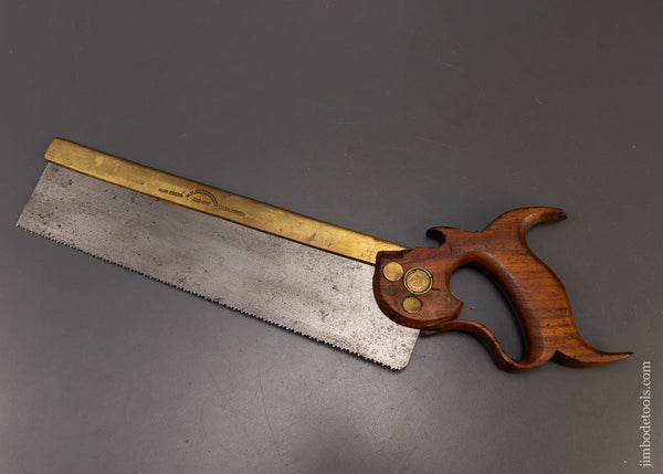 Ca. 1850-58 W.B. GREGORY & CO. ALBANY (NY) Back Saw - 109262