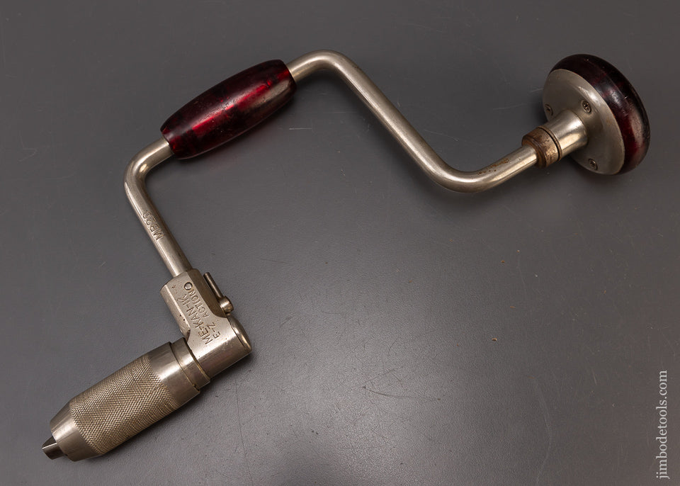 Very Rare P.S. & W. Heavy Duty Permaloid 10 Inch Bit Brace No. MB20 ME-KAN-IK. - 109268