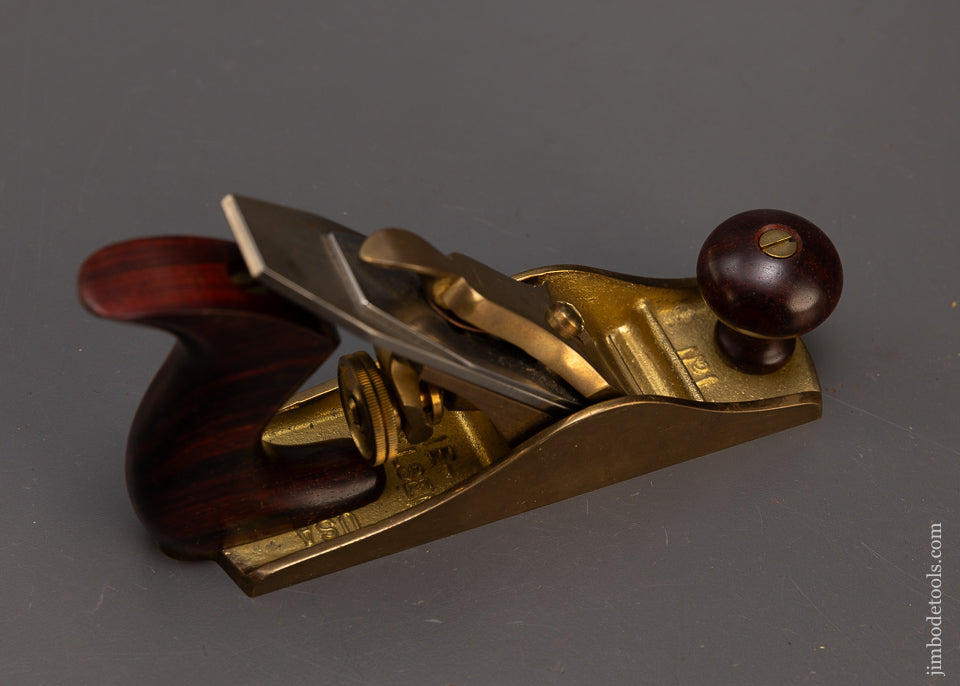 Rare LIE NIELSEN No. 1 Bronze Smooth Plane with Cocobolo Handles - 109273
