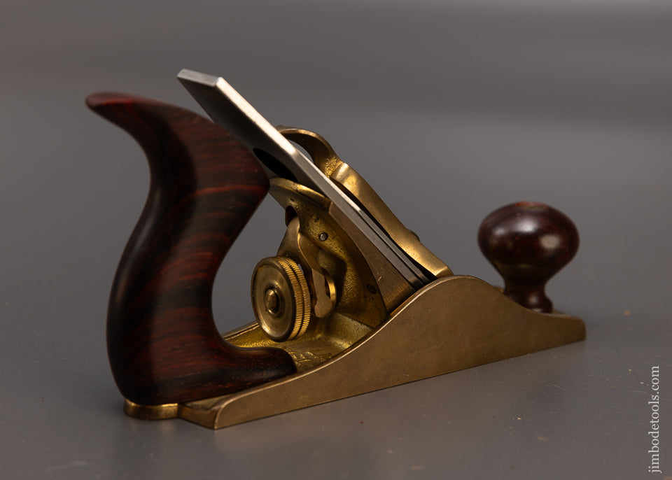 Rare LIE NIELSEN No. 1 Bronze Smooth Plane with Cocobolo Handles - 109273