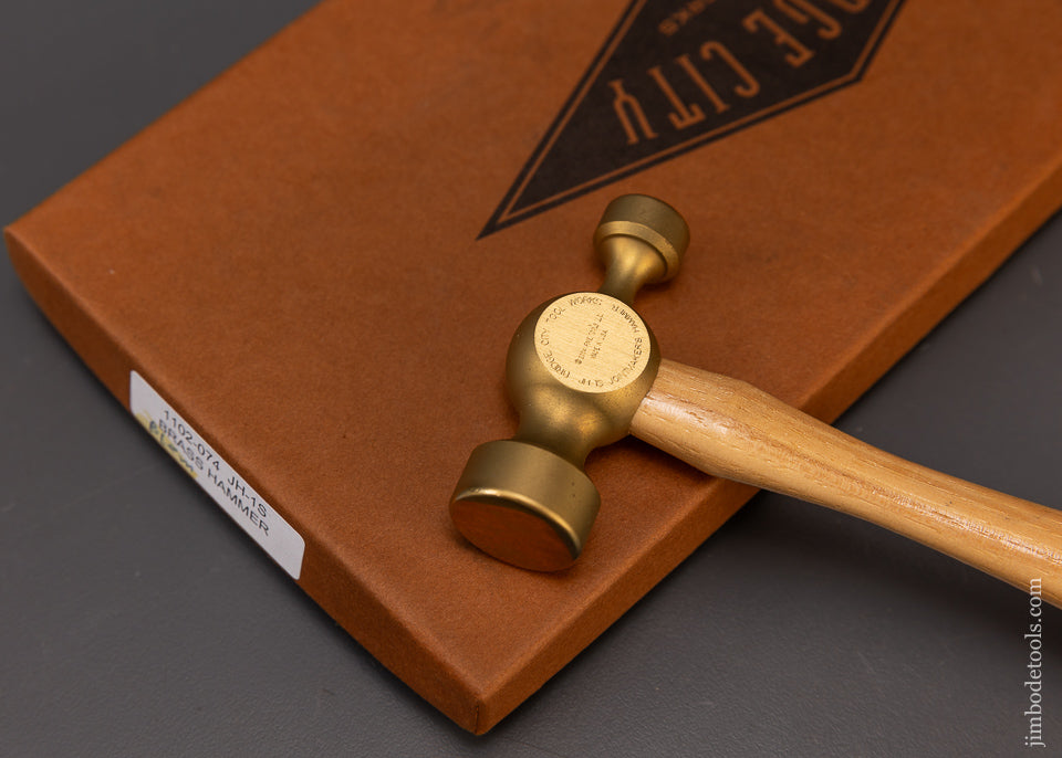 BRIDGE CITY TOOL WORKS JH-1S Brass Hammer Mint in Box - 109309