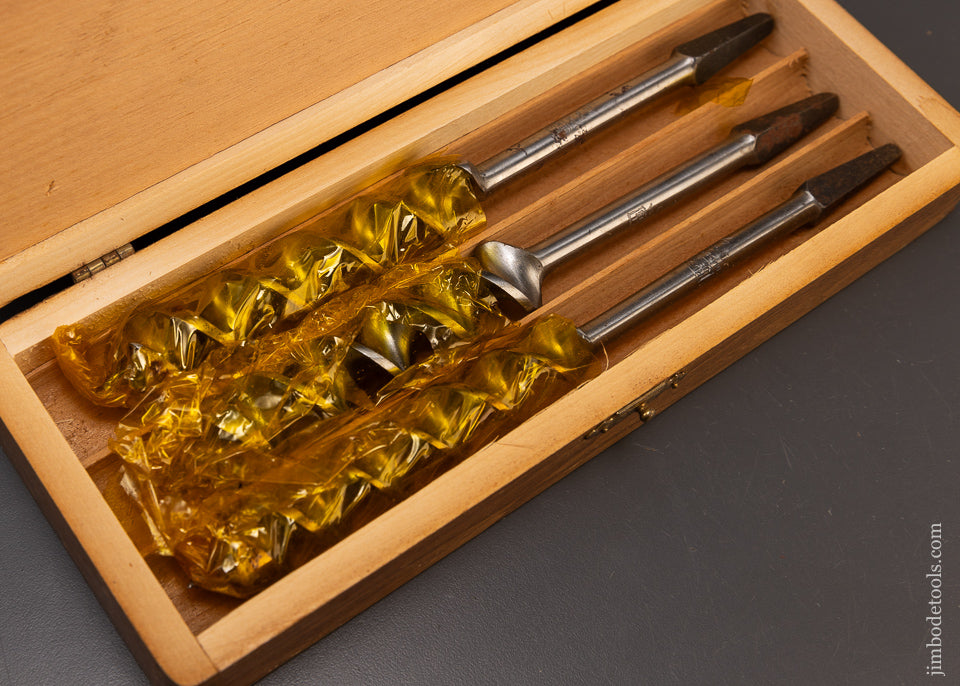 Fine Complete Set of 13 RUSSELL JENNINGS Auger Bits in Original Three Tiered Box - 109310