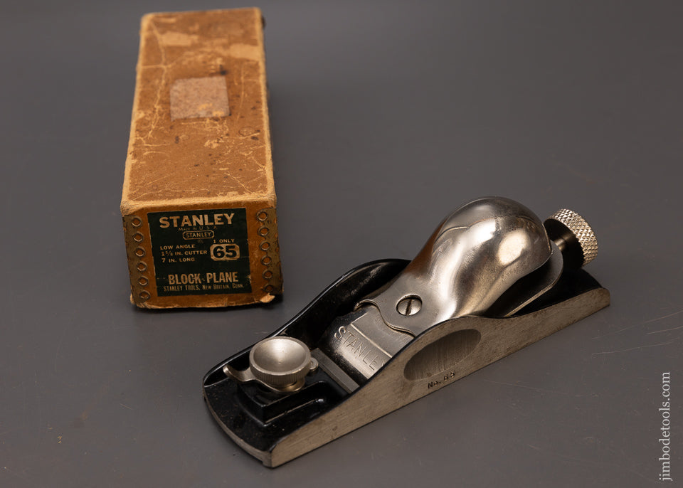 STANLEY No. 65 Low Angle Block Plane Near Mint in Box - 109350 – Jim ...