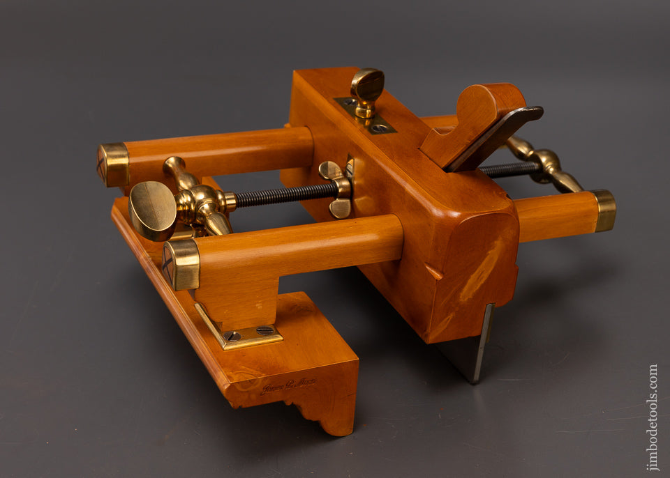 Spectacular 3 Arm Plow Plane in Solid Boxwood by JAMES MOON - 109380