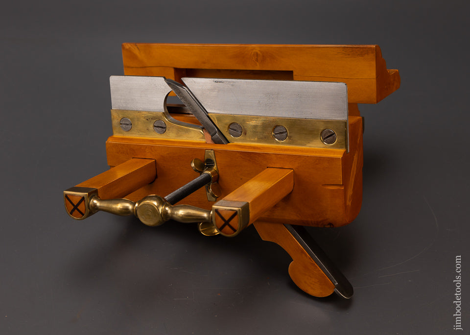 Spectacular 3 Arm Plow Plane in Solid Boxwood by JAMES MOON - 109380