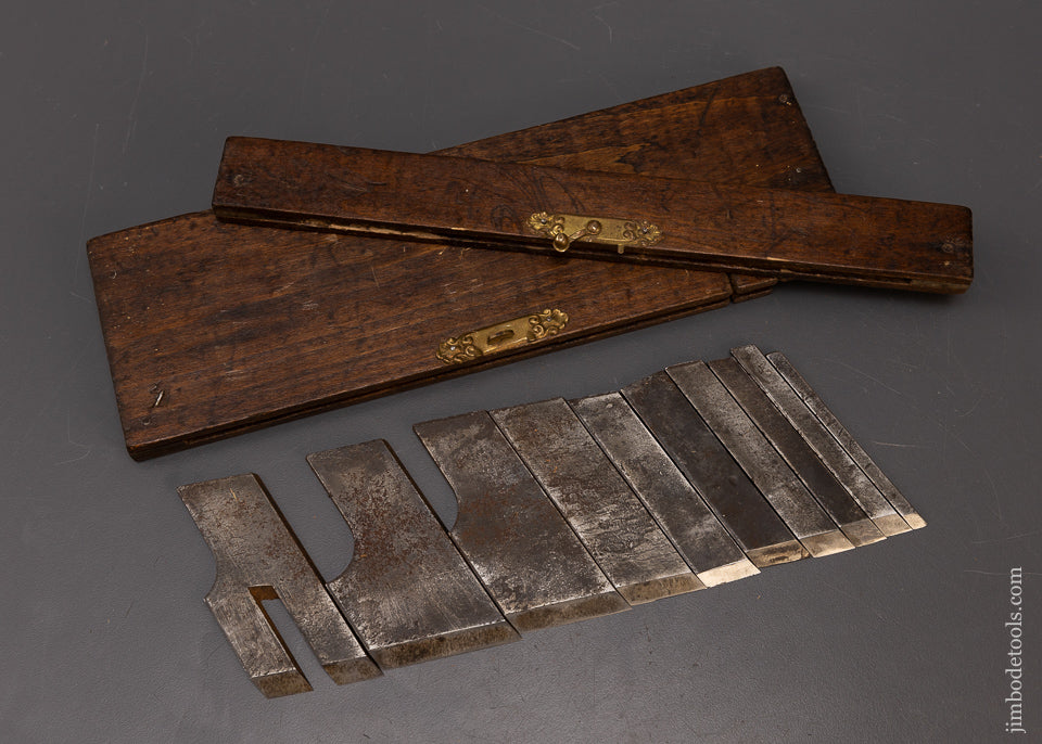 Set of 11 Cutters for STANLEY No. 46 Skew Plow Plane in Box - 109386