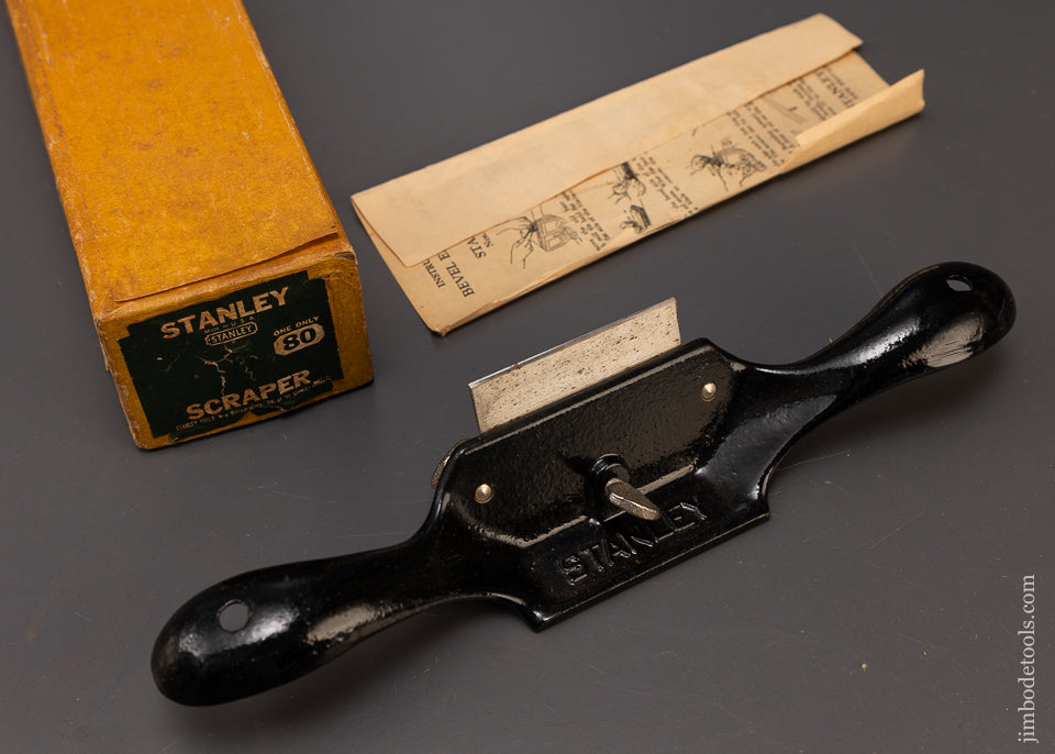 STANLEY No. 80 Cabinet Scraper USA Model Mint in Box - 109388