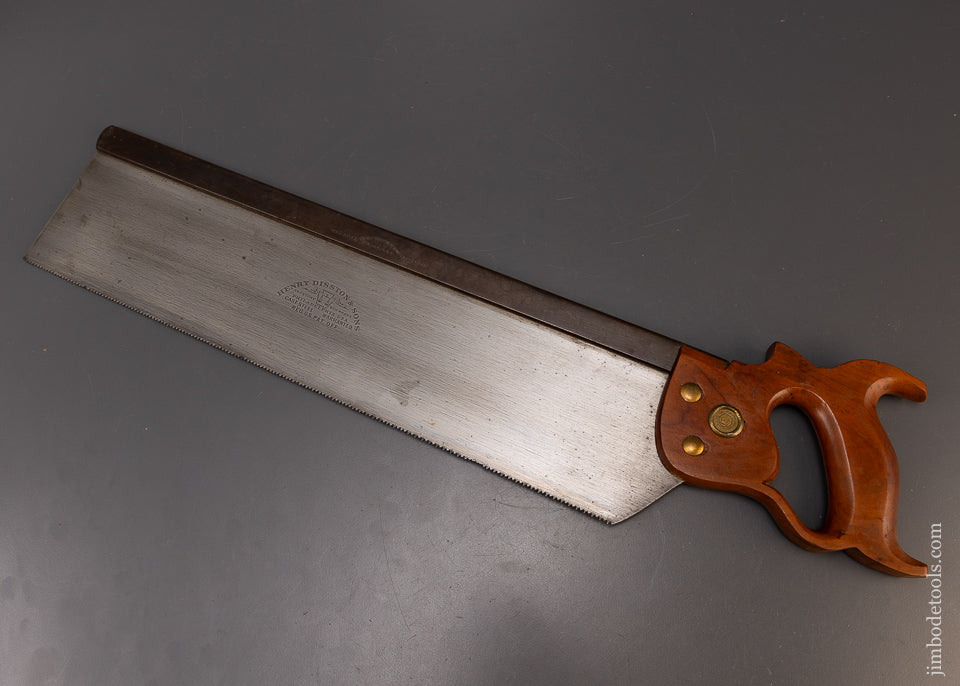 Nearly Unused DISSTON 18 Inch Back Saw - 109420