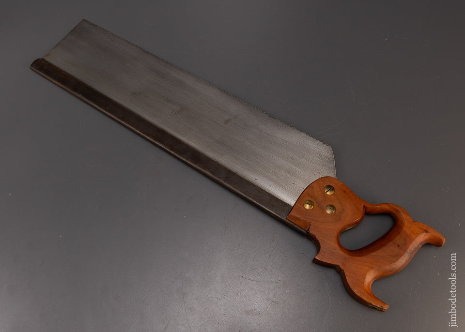 Nearly Unused DISSTON 18 Inch Back Saw - 109420