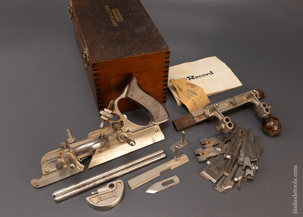 100% Complete RECORD No. 405 Combination Plow Plane  in Original Box - 109449