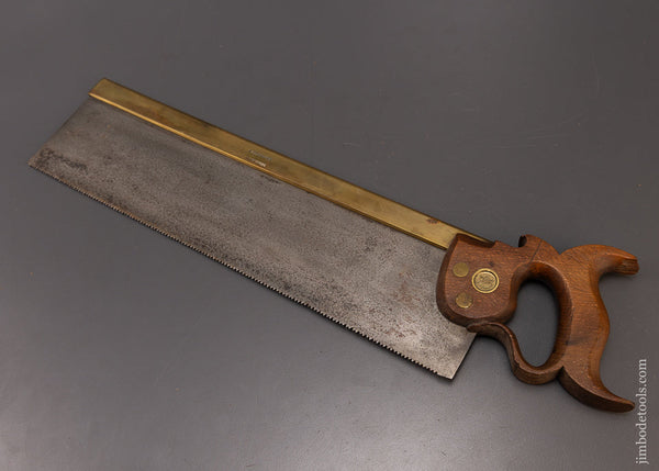 Very Rare Brass Back Saw by OAKLEY & FOX (NY) - 109453