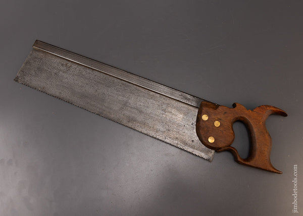Rare OAKELY & FOX Ca. 1828 NEW YORK 18 Inch Back Saw - 109454