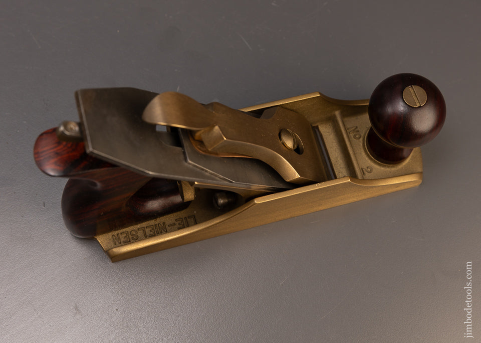 Discontinued Bronze LIE NIELSEN No. 2 Smooth Plane with Cocobolo Handles - 109480