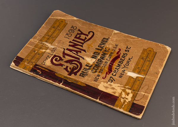 Very Rare 1898 Original STANLEY CATALOG - 109485