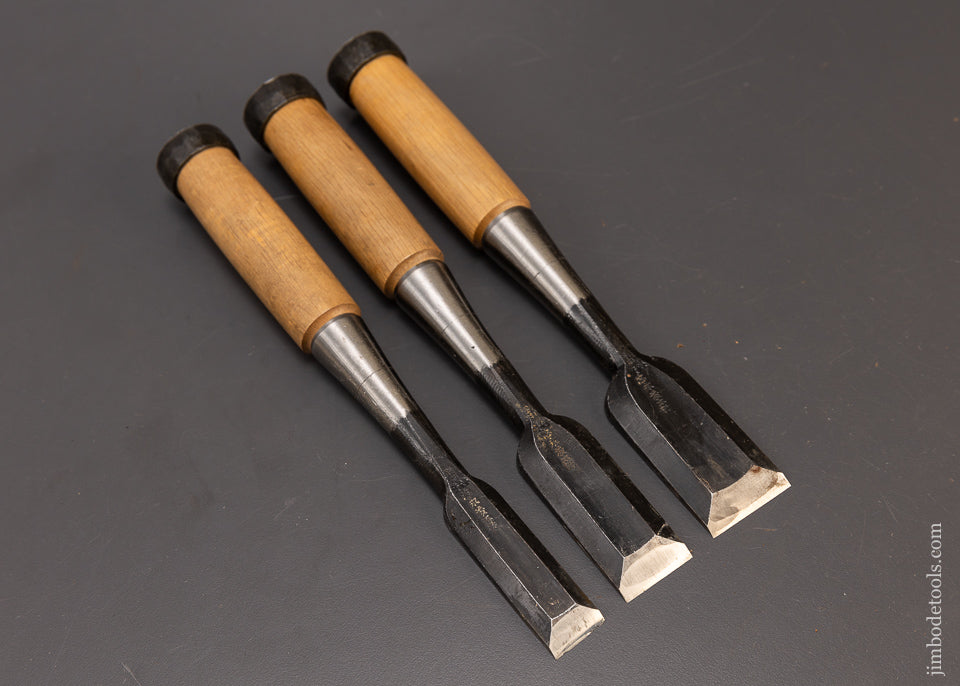 Excellent Quality Set of 3 Japanese Bench Chisels - 109516