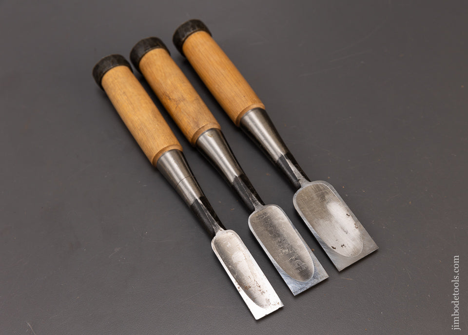 Excellent Quality Set of 3 Japanese Bench Chisels - 109516
