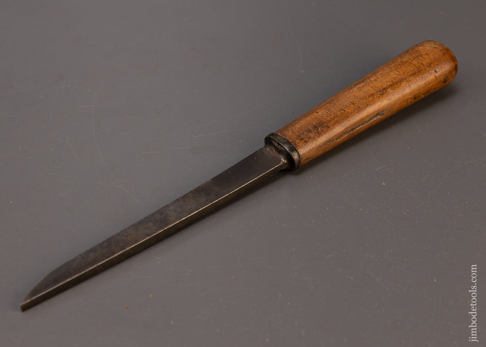 3/16 x 10 1/4 Inch 18th Century Pig Sticker Mortise Chisel P. LAW - 109522
