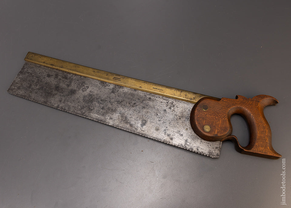 Spectacular KENYON SYKES & CO. Early Brass Back Saw Ca. 1809-20 - 109529