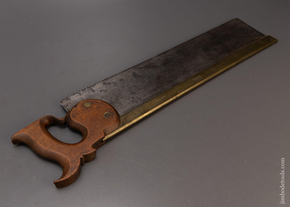 Spectacular KENYON SYKES & CO. Early Brass Back Saw Ca. 1809-20 - 109529