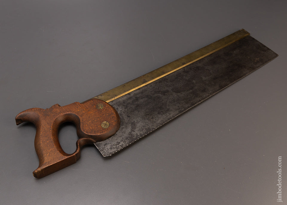 Spectacular KENYON SYKES & CO. Early Brass Back Saw Ca. 1809-20 - 109529