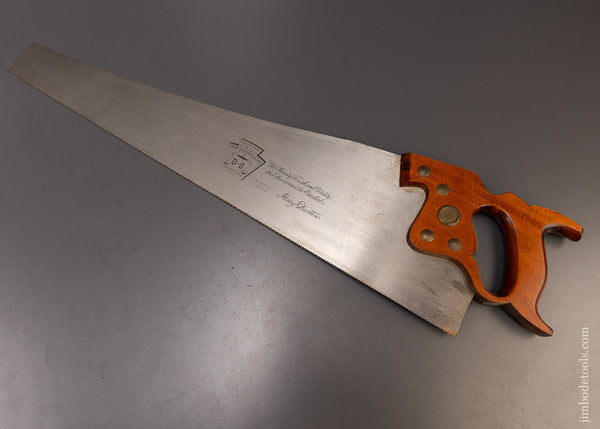 Dead Mint Unused DISSTON D-8 Hand Saw - 109533
