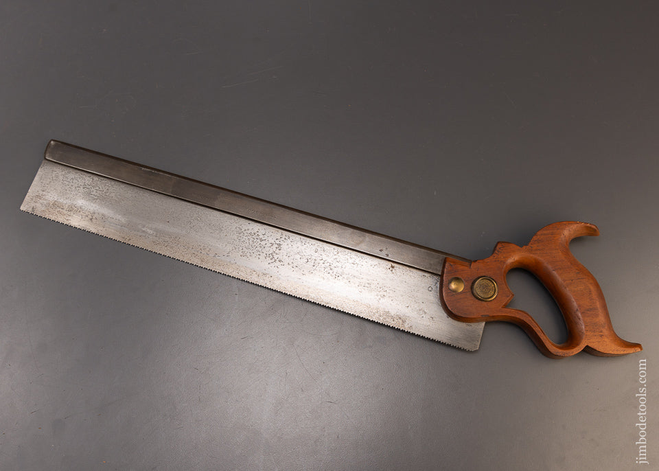 Rare 2 x 16 Inch DISSTON LANGDON Miter Box Saw - 109535