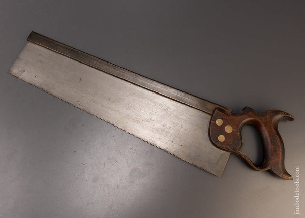 Very Rare J. NICHOLS PHILA 18 Inch Back Saw - 109558