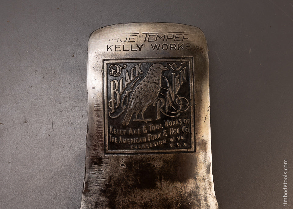 Crisp KELLY BLACK RAVEN Embossed Felling Axe - 109601