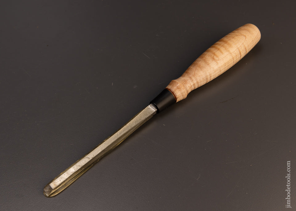 Mint in Wax BLUE SPRUCE TOOL WORKS 1/4 Inch Dovetail Chisel with Tiger Maple Handle - 109645