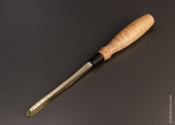 Mint in Wax BLUE SPRUCE TOOL WORKS 1/4 Inch Dovetail Chisel with Tiger Maple Handle - 109645