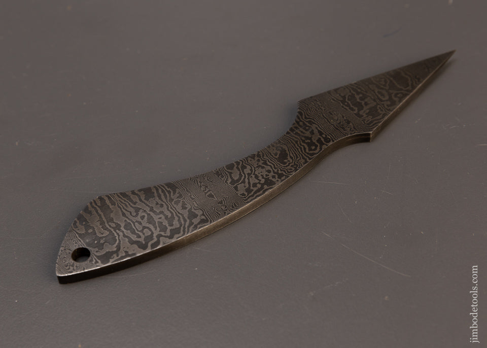 Mint Unused BLUE SPRUCE TOOL WORKS Damascus Marking Knife - 109650