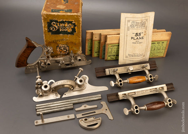 Fine & 100% Complete STANLEY NO. 55 Combination Plane - 109653