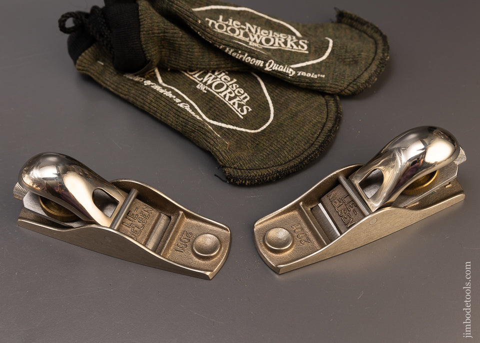 Mint LIMITED EDITION LIE NIELSEN White Bronze Block Plane No. 102 & 103 - 109654