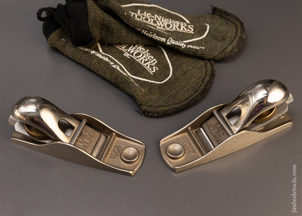 Mint LIMITED EDITION LIE NIELSEN White Bronze Block Plane No. 102 & 103 - 109654