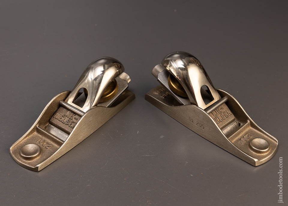 Mint LIMITED EDITION LIE NIELSEN White Bronze Block Plane No. 102 & 103 - 109654