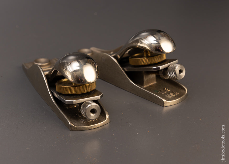 Mint LIMITED EDITION LIE NIELSEN White Bronze Block Plane No. 102 & 103 - 109654