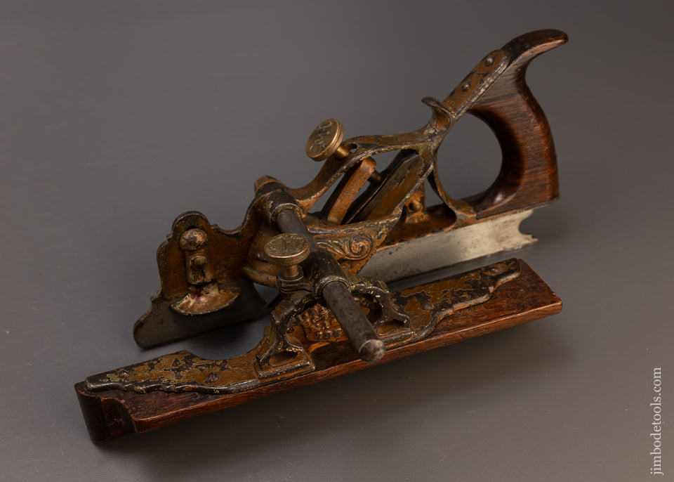 Fine MAYO "THE BOSS" PHILLIPS PATENT Plow Plane in GOLD SEPT. 14, 1875 - EXCELSIOR 109660