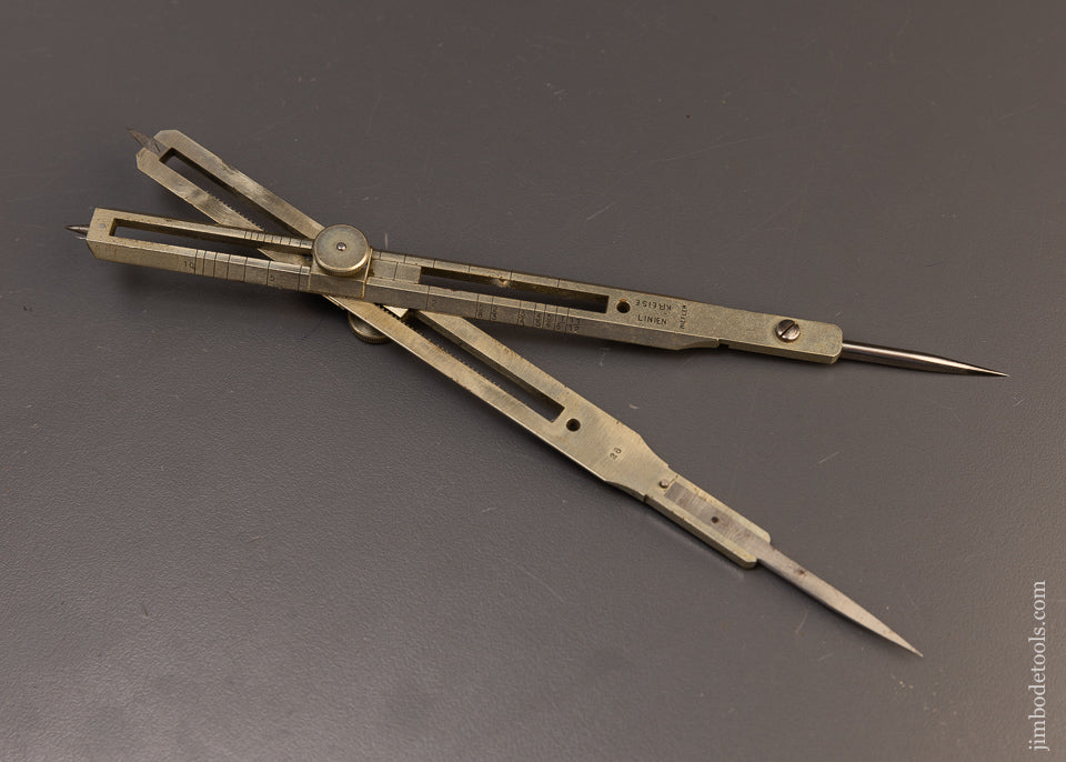 geared deutsch German Silver Geared Type Proportional Dividers by REIFLER