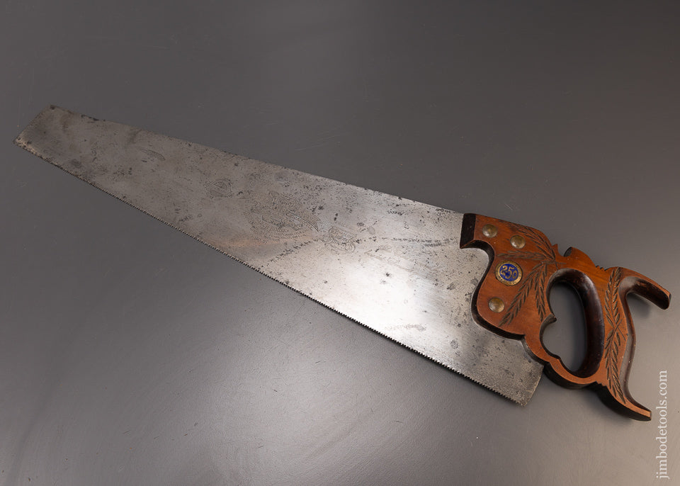 Rare & Fine SIMONDS No. 61 Hand Saw - Original Price Medallion $2.50 - 109698