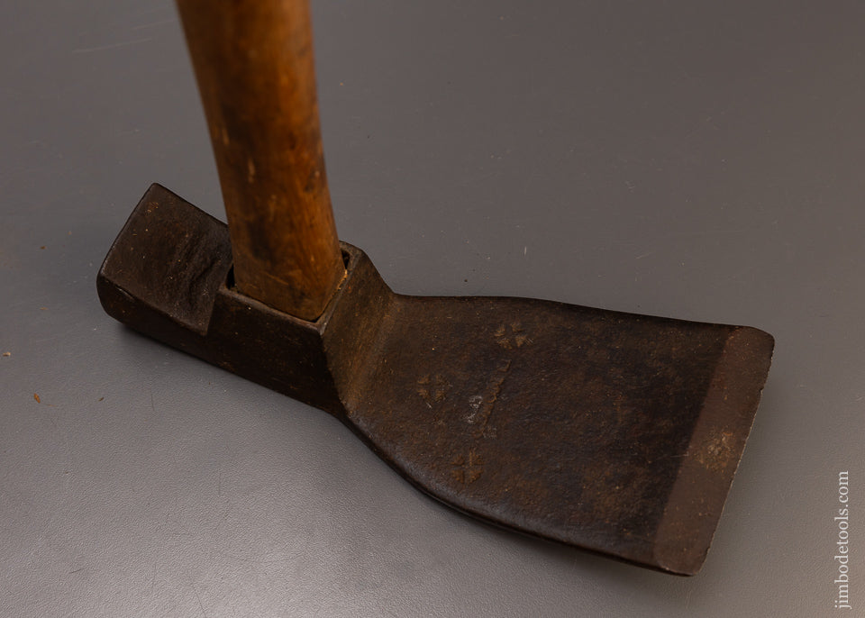 Early Decorated Curvy Carpenter’s Adze Signed D. MONGR - 109714
