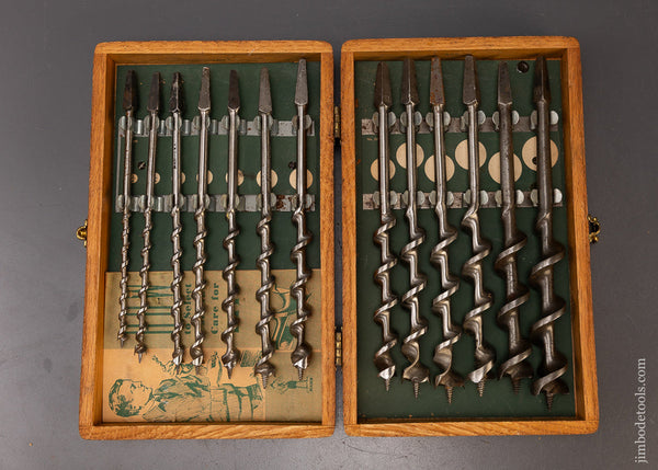 Complete Set of 13 IRWIN Auger Bits Fine in Original Box - 109772