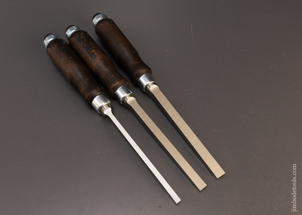 3 Mint Unused Heavy Mortise Chisels by NAREX - 109732