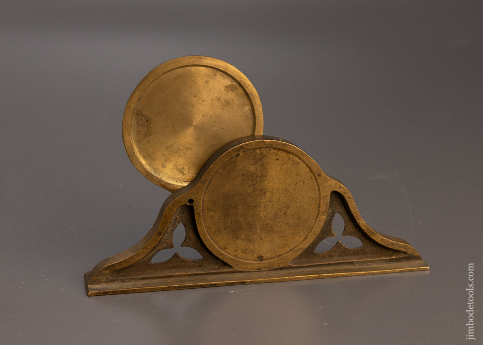 Drop Dead Stunning PATENT LEVEL CO. BRIDGEPORT CT Mantle Clock Level with Swingaway Cover Circa 1866 - 109742