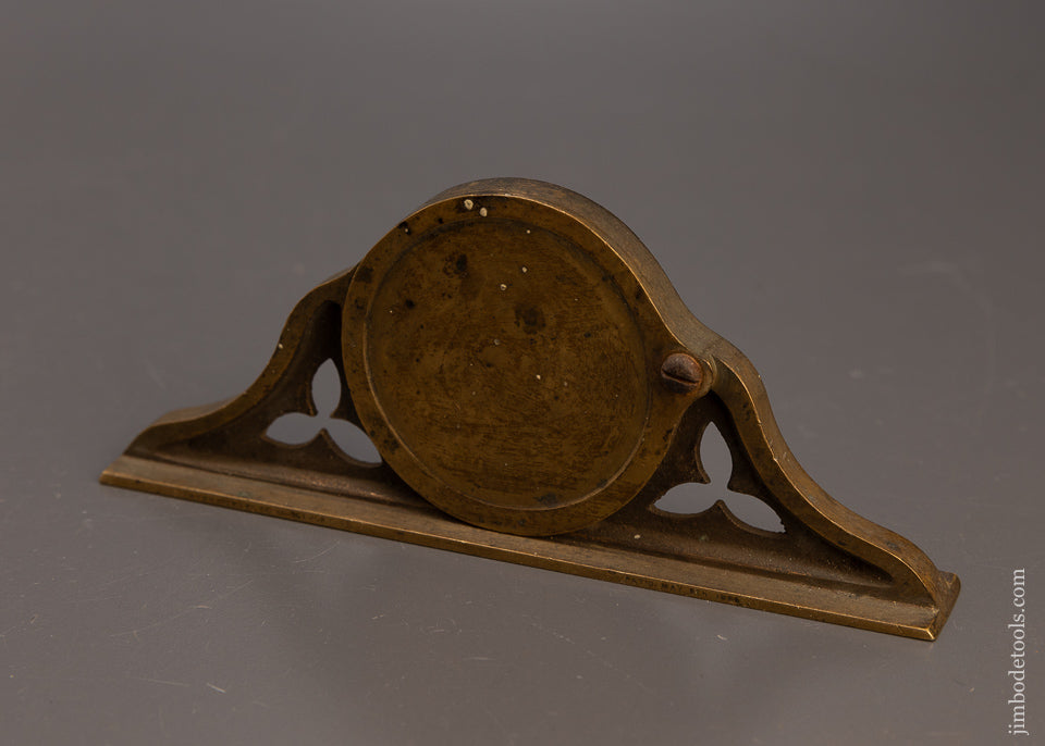 Drop Dead Stunning PATENT LEVEL CO. BRIDGEPORT CT Mantle Clock Level with Swingaway Cover Circa 1866 - 109742