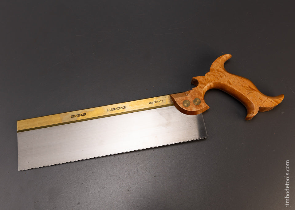 Mint Unused LIE NIELSEN Independence Brass Back Carcass Saw - 109774
