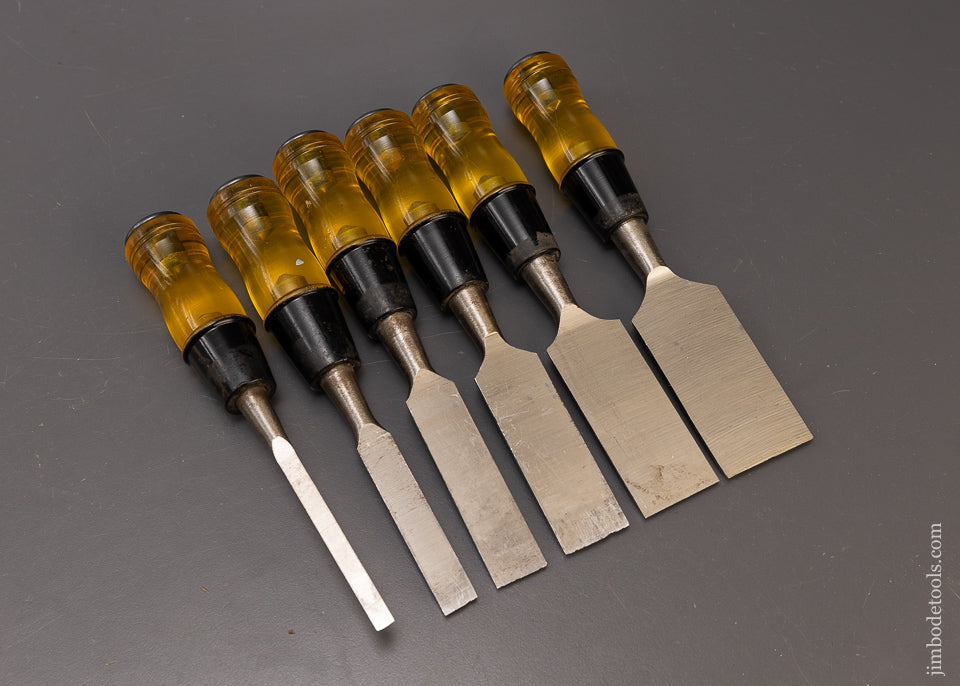 Mint Unused Set of 6 STANLEY No. 60 Bench Chisels - 109792 – Jim Bode Tools